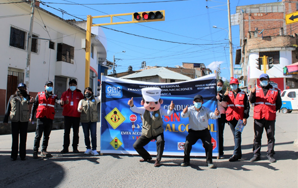 Cajamarca: Dirección Regional de Transportes y Comunicaciones desarrolla campaña preventiva "Conduce sin alcohol"