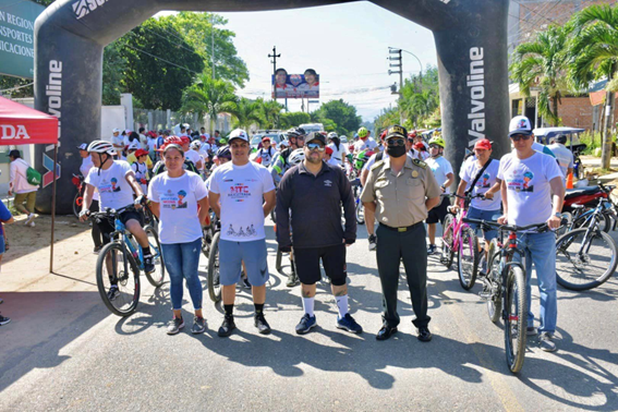 San Martín: La región se sumó a la "Bicicleteada Nacional por la Seguridad Vial"