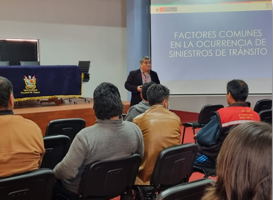 Lima Provincia: MTC capacitó a conductores de empresas de transportes, inspectores de transporte urbano y personal administrativo de la Municipalidad Provincial de Huaura